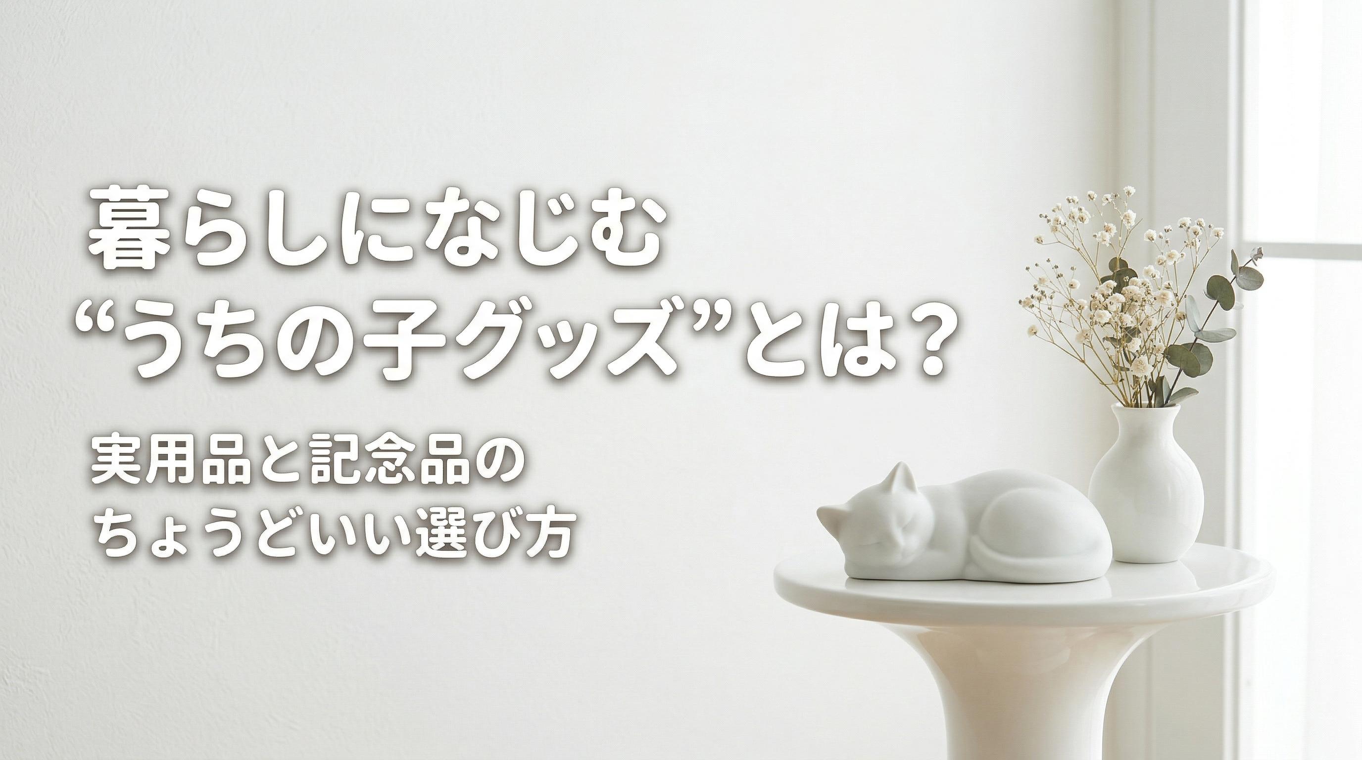 暮らしになじむ“うちの子グッズ”とは?実用品と記念品のちょうどいい選び方