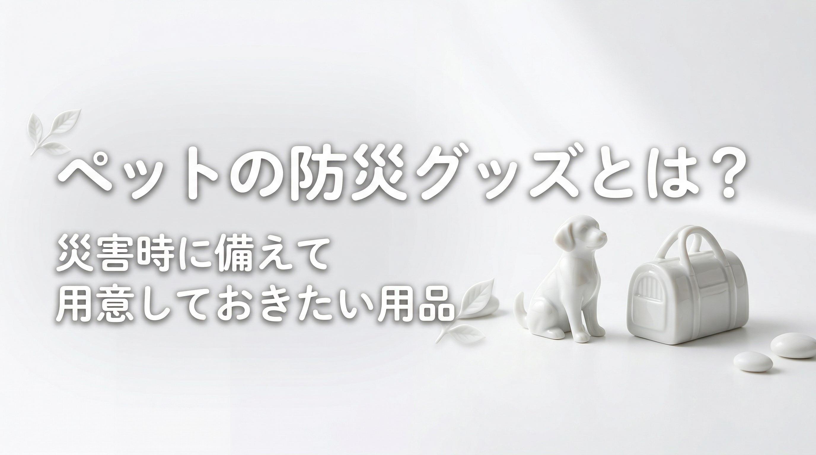 ペットの防災グッズとは?災害時に備えて用意しておきたい用品一覧
