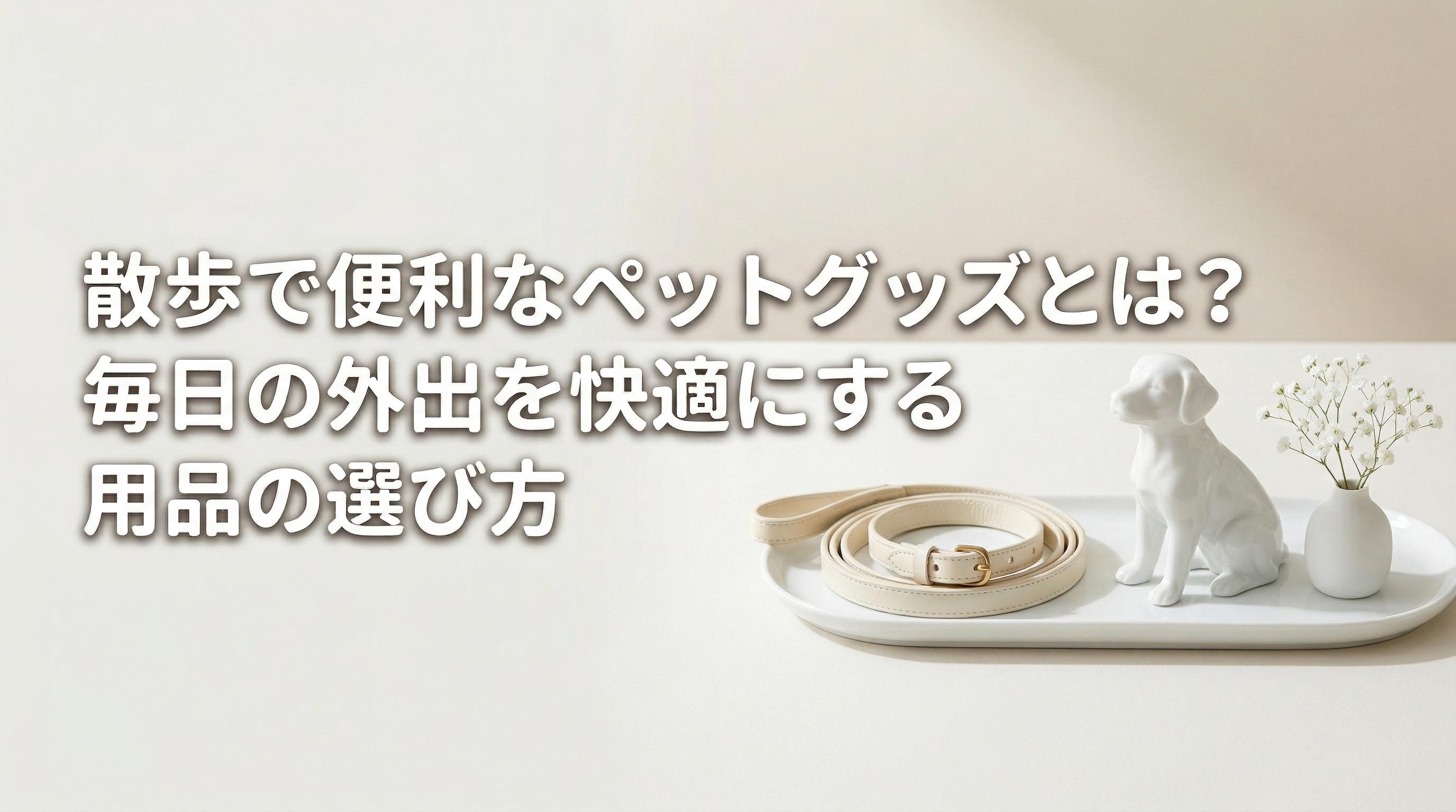 散歩で便利なペットグッズとは?毎日の外出を快適にする用品の選び方