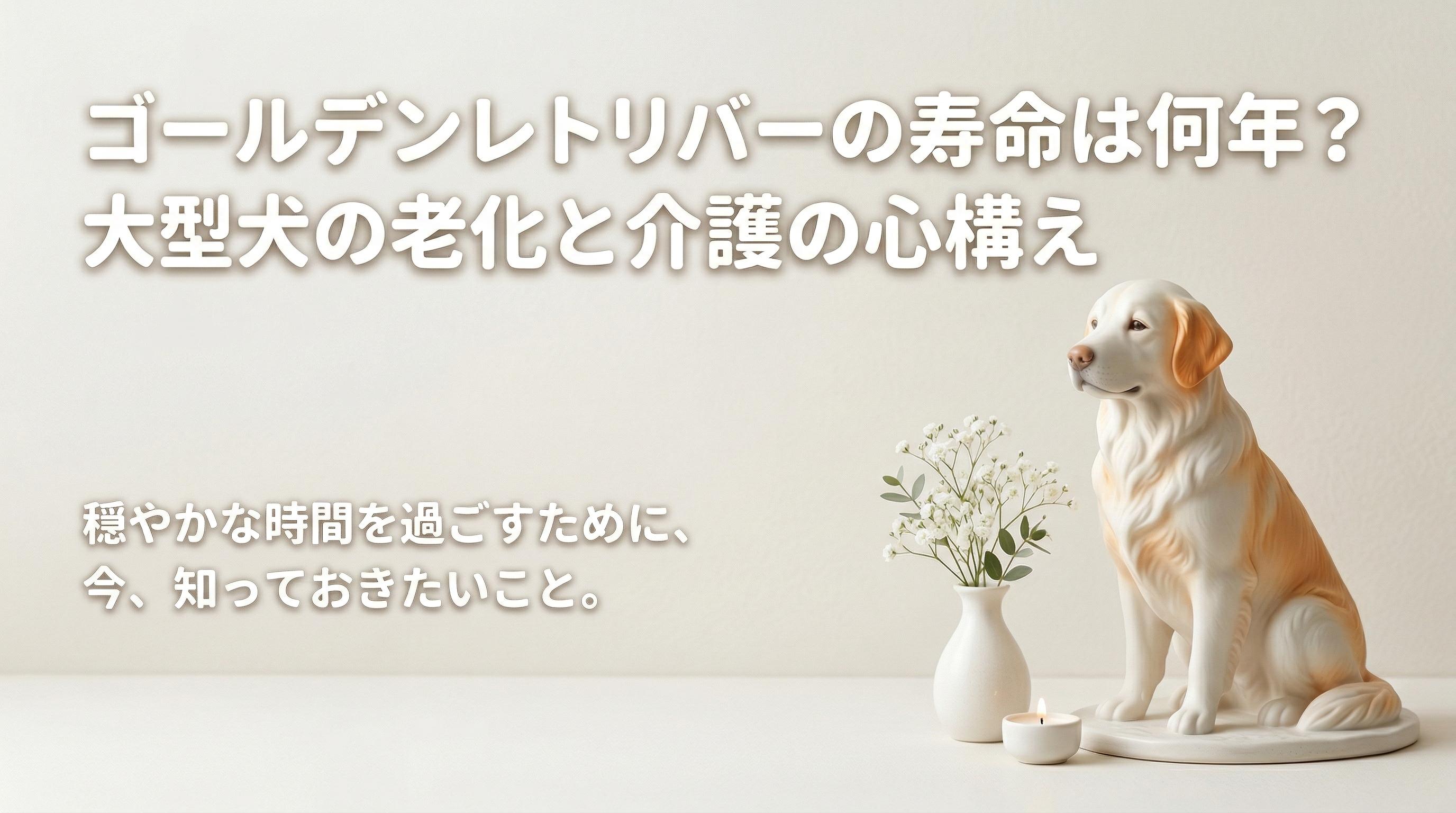 ゴールデンレトリバーの寿命は何年?大型犬の老化と介護の心構え