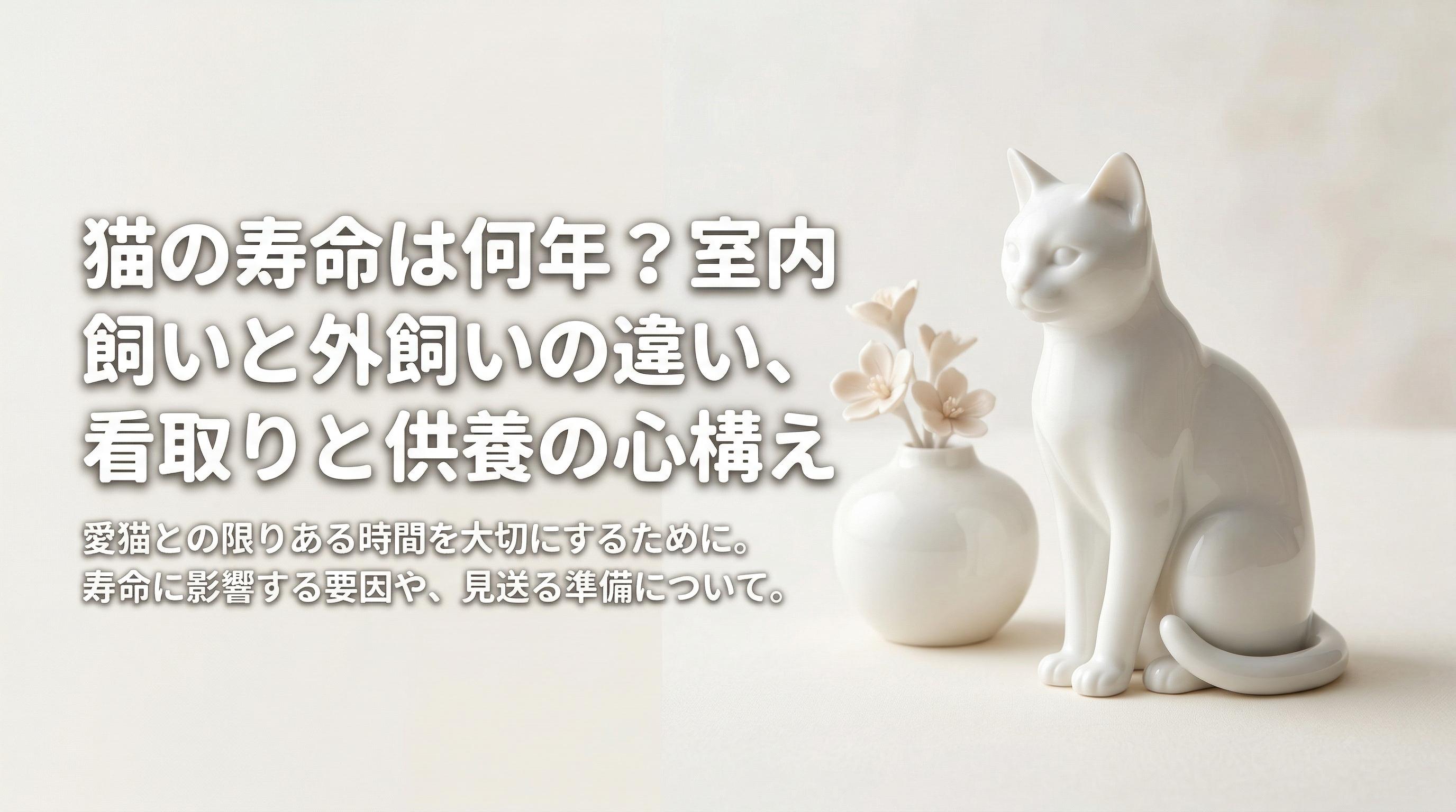 猫の寿命は何年?室内飼いと外飼いの違い、看取りと供養の心構え