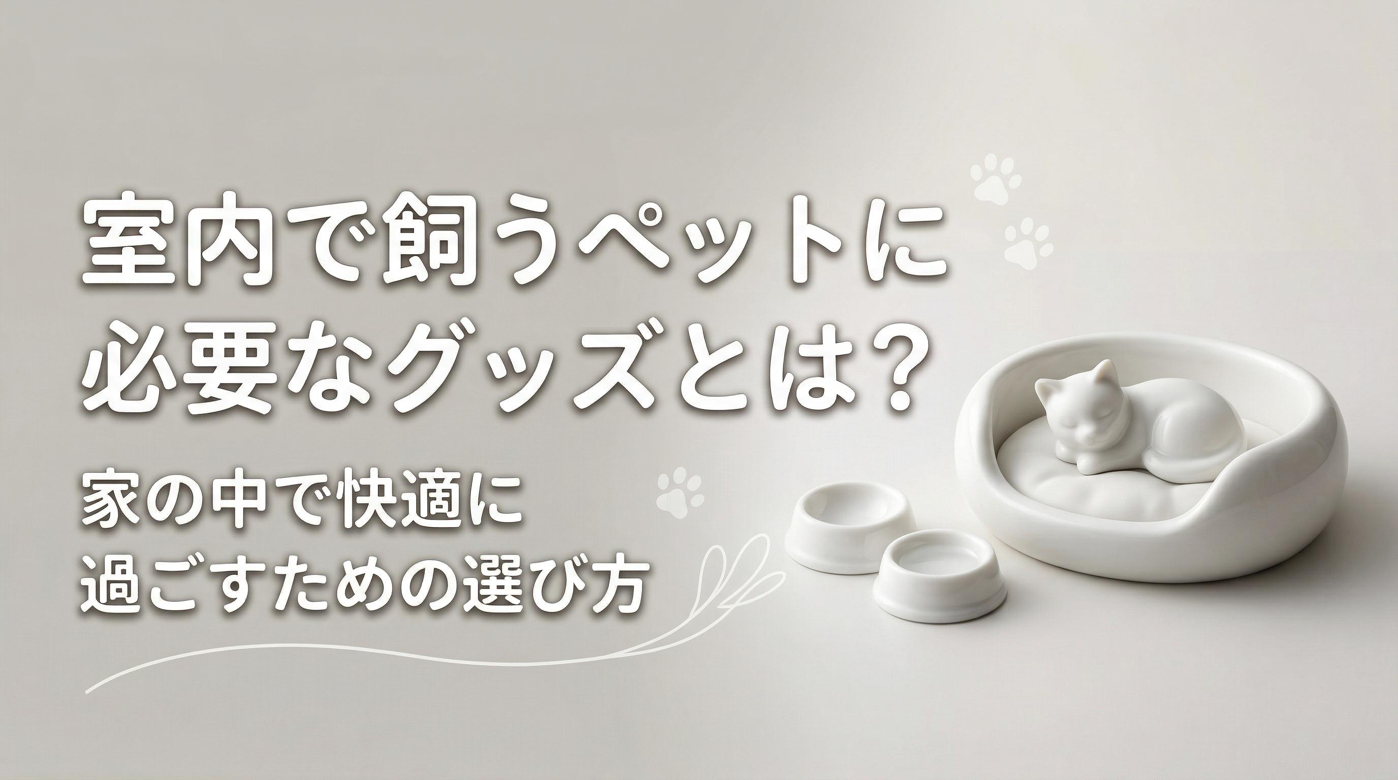 室内で飼うペットに必要なグッズとは?家の中で快適に過ごすための選び方