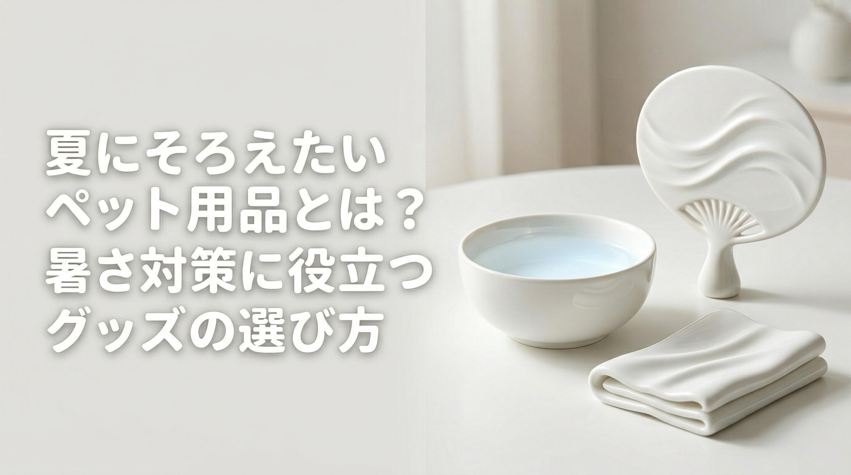 夏にそろえたいペット用品とは?暑さ対策に役立つグッズの選び方