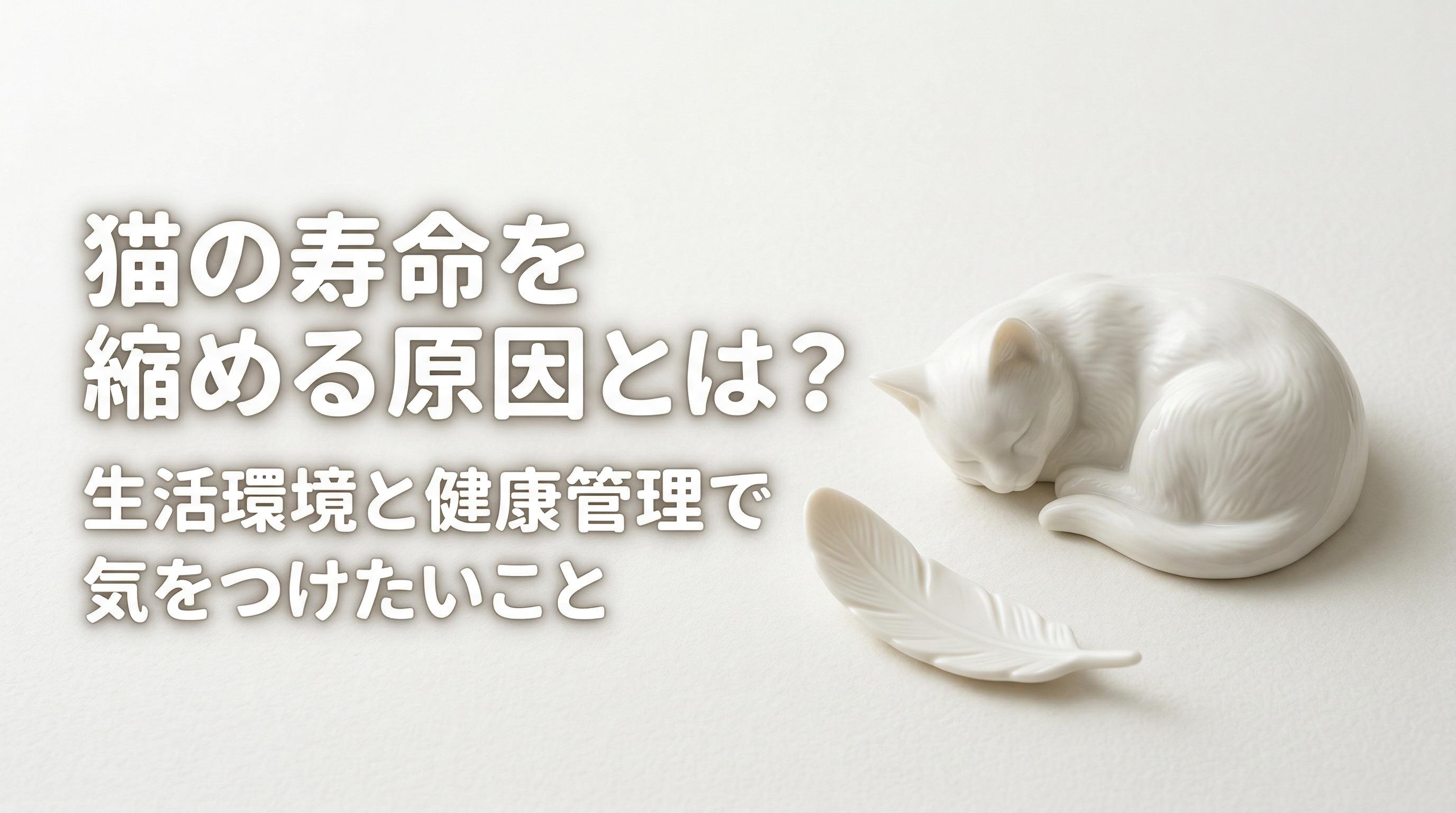 猫の寿命を縮める原因とは?生活環境と健康管理で気をつけたいこと