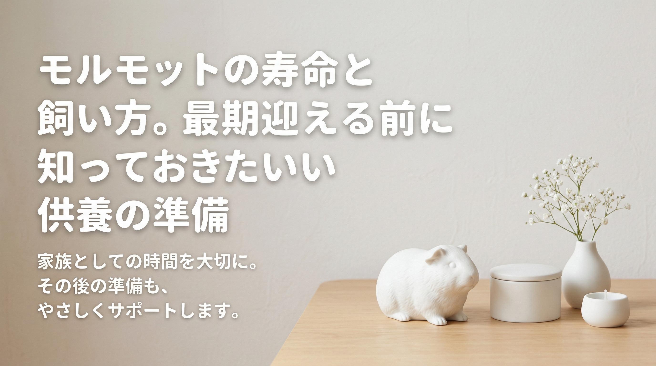 モルモットの寿命と飼い方。最期を迎える前に知っておきたい供養の準備